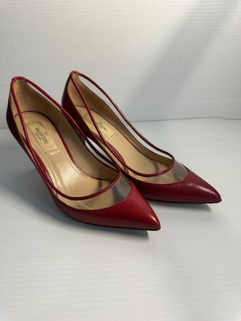 Valentino Glassglow Leather Heels